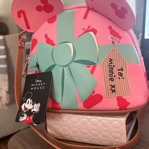 Bioworld Mickey Mouse Pink and Green Gift-Themed Kids Bag